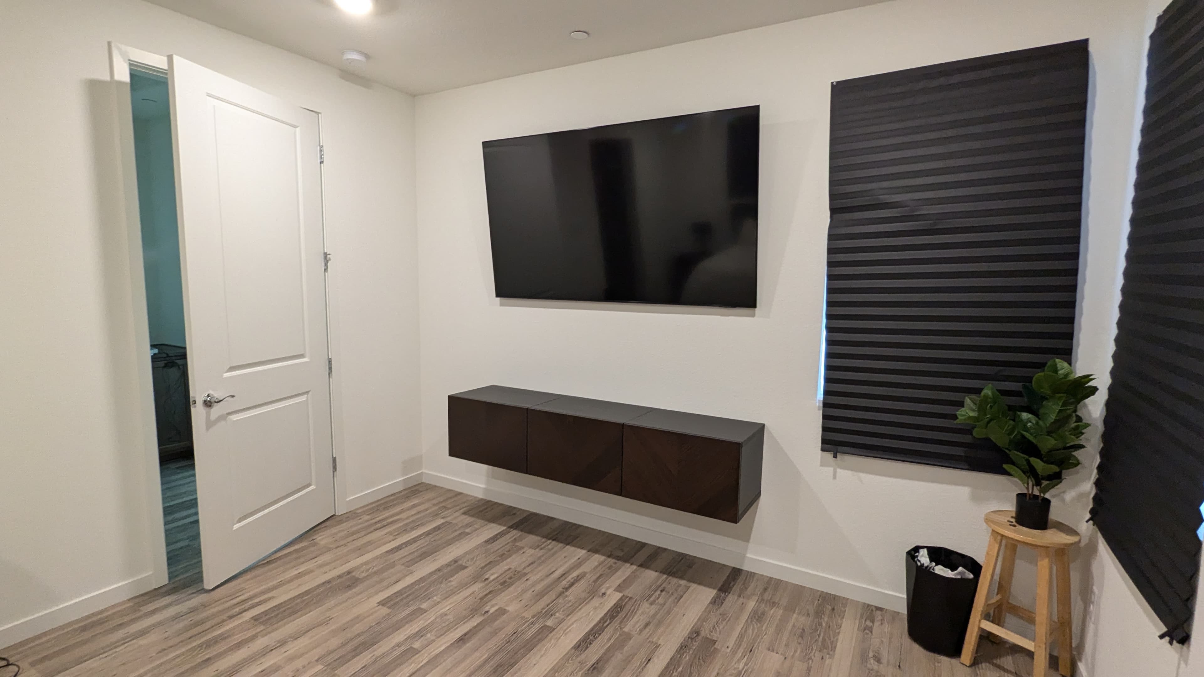 TV with floating console in West Sacramento, CA