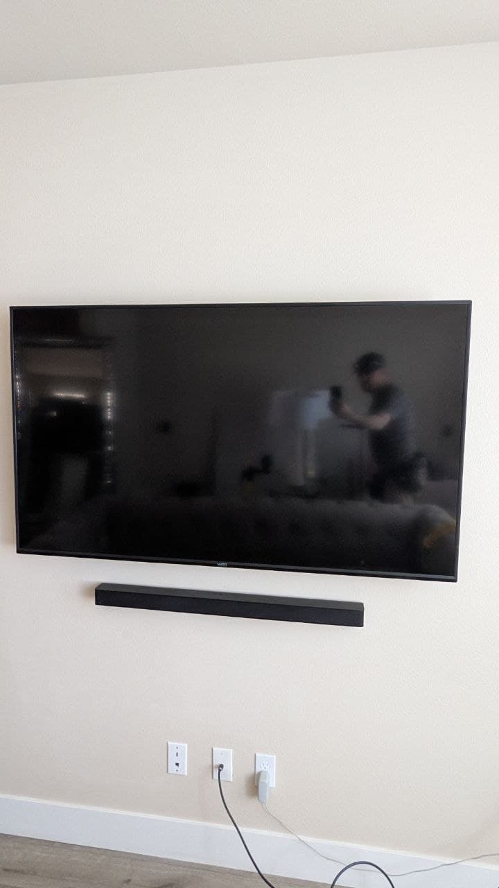 TV and soundbar wall mount in Elk Grove, CA