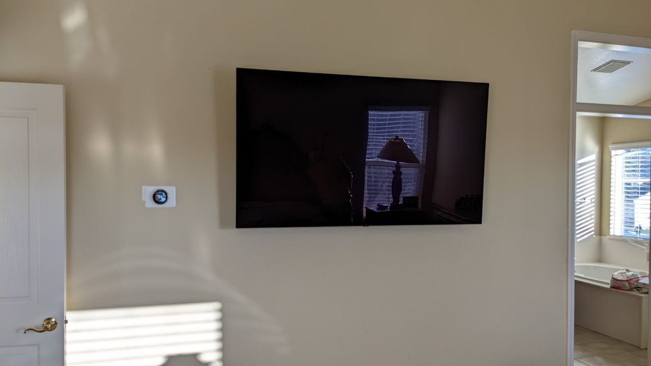 Bedroom TV wall mount in Rancho Cordova, CA